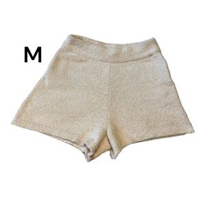 CULPOS x Fuzzy High-Rise Shorts Size Medium Soft Pink PJ Shorts INC